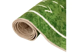 Alfombra De Salón-Alfombra niños lavable antideslizante campo fútbol 160x230 cm ES964080 Verde