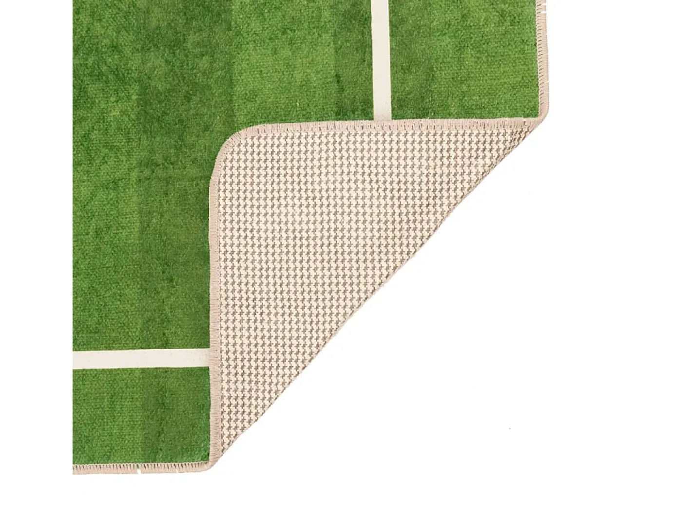 Alfombra De Salón-Alfombra niños lavable antideslizante campo fútbol 160x230 cm ES964080 Verde