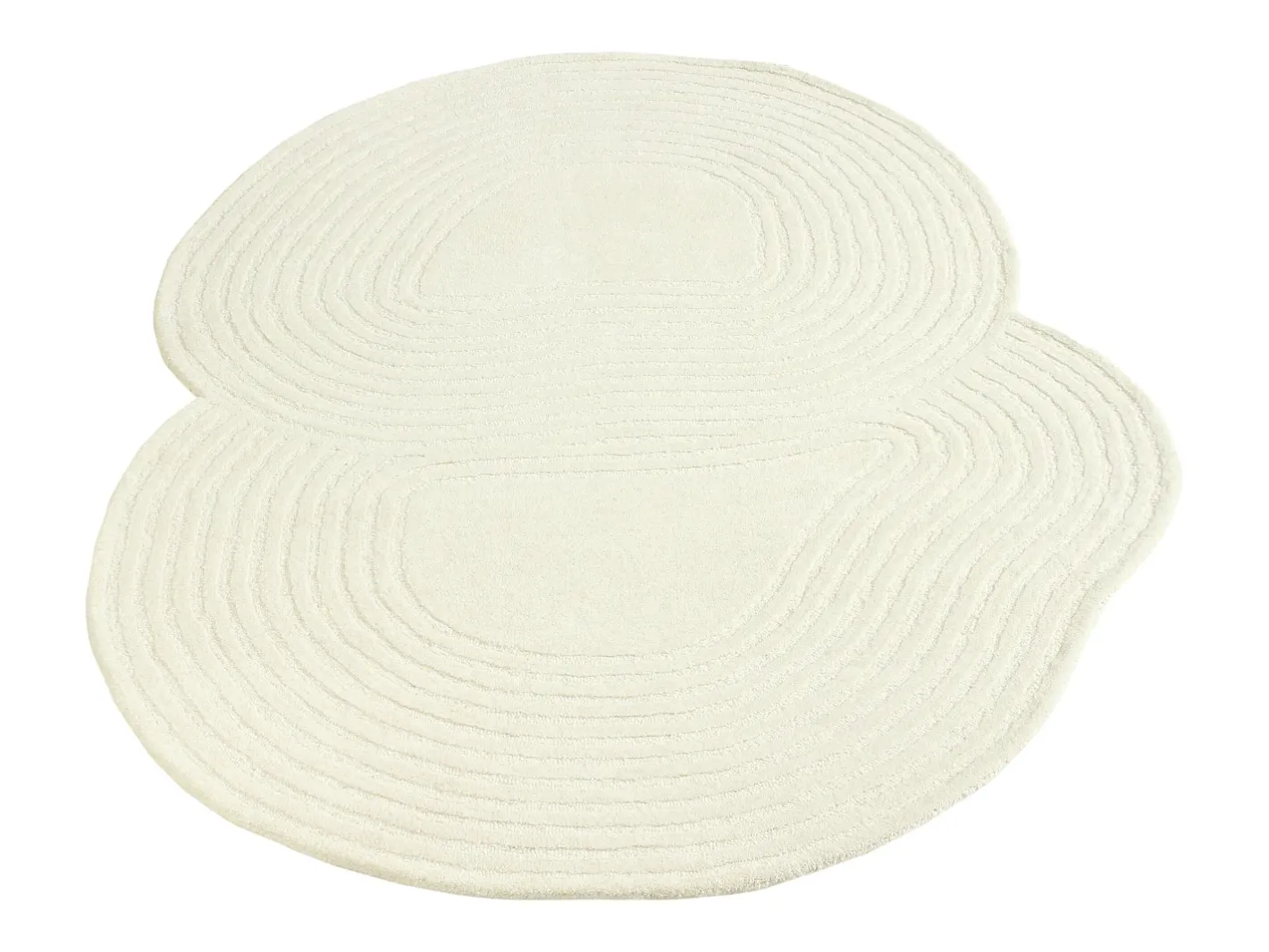 OZAIA Alfombra orgánica 100% lana tejida a mano, 160 x 230 cm, , 2100g/m², VELIMA Marfil Outlet