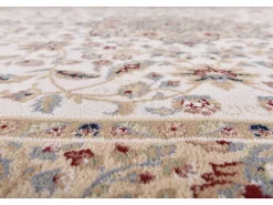 Alfombra De Salón-Alfombra oriental tejida con ribete 240x340 cm Dolna Beige