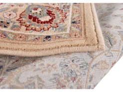 Alfombra De Salón-Alfombra oriental tejida con ribete 160x230 cm Dolna Beige