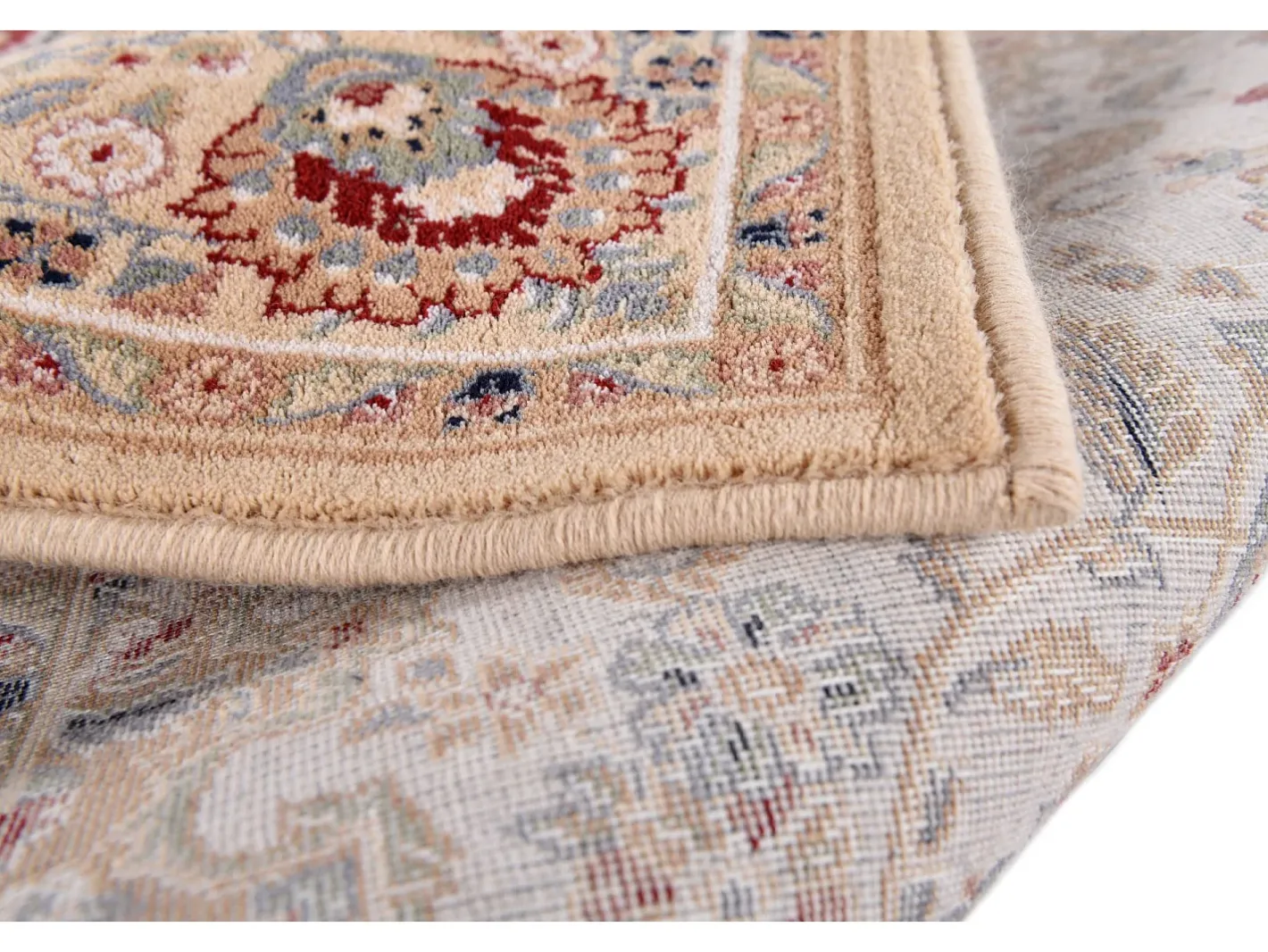 Hot Alfombra oriental tejida con ribete 133x190 cm Dolna Beige