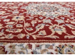 Alfombra De Salón-Alfombra oriental tejida con ribete 66x120 cm Dolna Rojo
