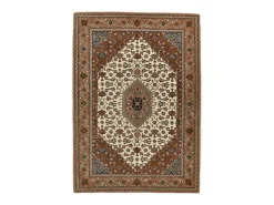 Alfombra De Salón-Alfombra oriental tejida a mano con lana 70x140 cm Royal Orient Beige