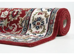 Alfombra De Salón-Alfombra oriental tejida a mano con lana 40x60 cm Royal Orient Rojo