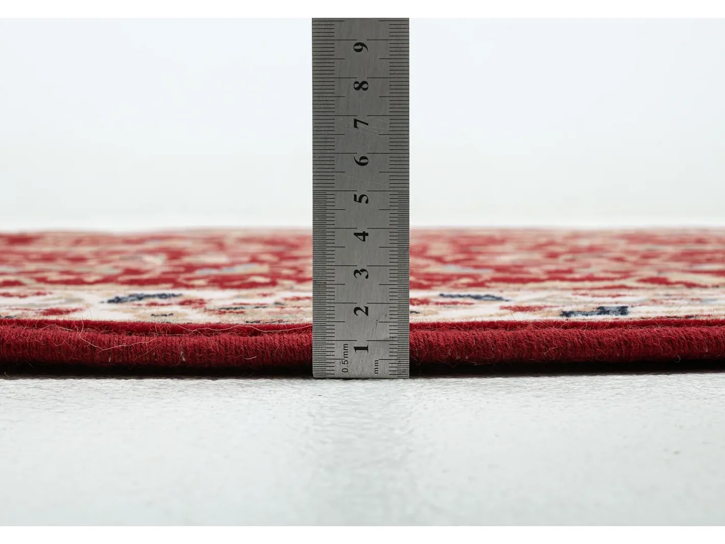 Alfombra De Salón|Alfombra Redonda-Alfombra oriental tejida con ribete 200x200 cm Dolna Rojo
