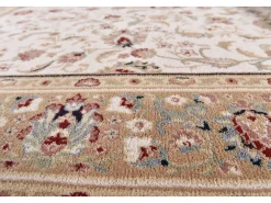 Alfombra De Salón-Alfombra oriental tejida con ribete 66x120 cm Dolna Beige