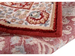 Alfombra De Salón-Alfombra oriental tejida con ribete 50x80 cm Dolna Rojo