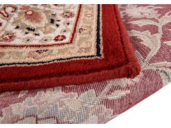 Alfombra De Salón-Alfombra oriental tejida con ribete 50x80 cm Dolna Rojo