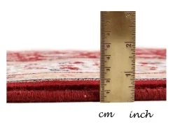 Alfombra oriental tejida con ribete 133x190 cm Dolna Rojo Clearance