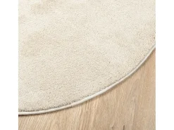 Alfombra De Cocina|Alfombra Redonda-Alfombra OVIEDO de pelo corto Ø 160 cm Beige