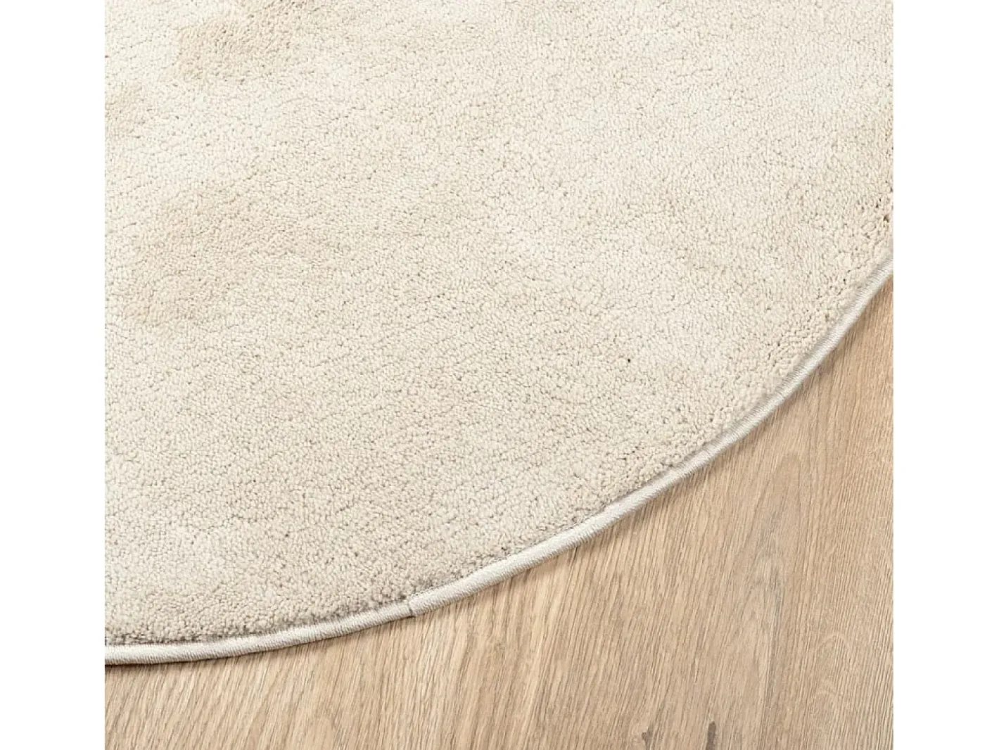 Alfombra De Cocina|Alfombra Redonda-Alfombra OVIEDO de pelo corto Ø 160 cm Beige