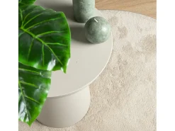 Alfombra De Cocina|Alfombra Redonda-Alfombra OVIEDO de pelo corto Ø 160 cm Beige