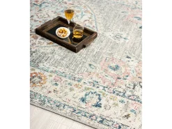 Outlet the carpet Alfombra Palma Exterior Oriental, , 120 cm, redondo Gris
