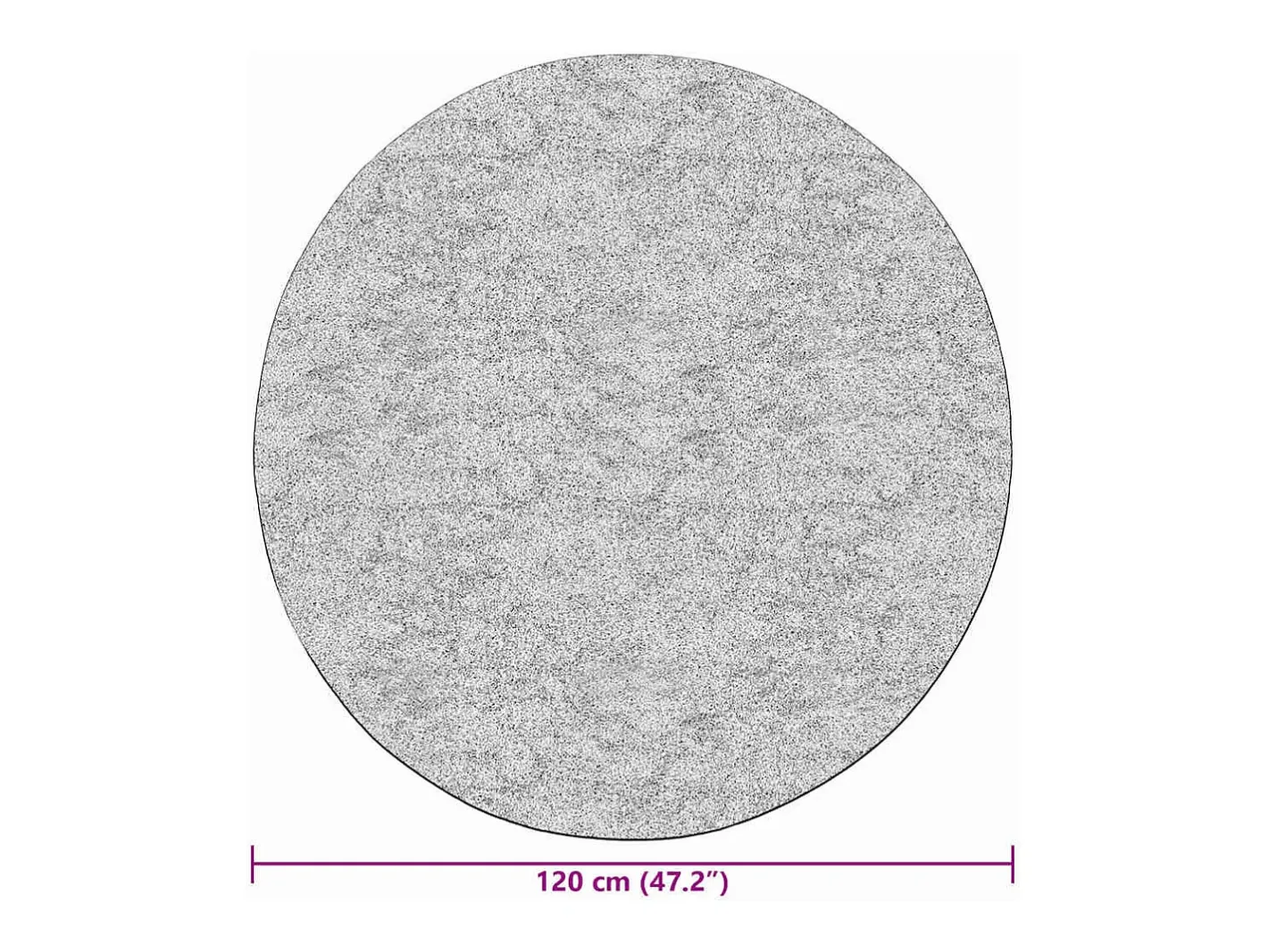 Alfombra De Cocina|Alfombra Redonda-Alfombra patchwork antideslizante lavable φ120 cm Multicolor
