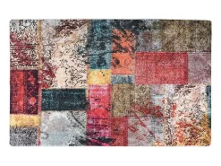 Alfombra De Cocina-Alfombra Patchwork lavable antideslizante 160x230 cm Multicolor