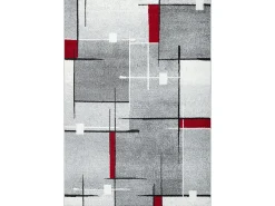 Clearance the carpet Alfombra Pearl Salón morno Pelo corto, Rojo, 200 x 280 cm Gris