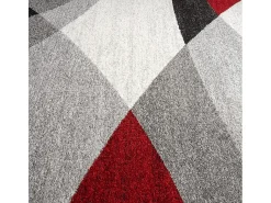 the carpet Alfombra Pearl Salón morno Corte contorno, Rojo, 120 x 160 cm Gris Discount