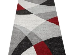 the carpet Alfombra Pearl Salón morno Corte contorno, Rojo, 160 x 220 cm Gris New