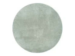 the carpet Alfombra pelo corto lavable antideslizante - Verde - 200 cm Redondo - RELAX Verde claro Discount