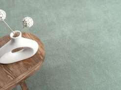 the carpet Alfombra pelo corto lavable antideslizante - Verde - 200 cm Redondo - RELAX Verde claro Discount
