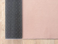 the carpet Alfombra pelo corto lavable antideslizante - Rosa - 80 x 150 cm - RELAX Rosa palo Best