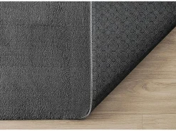 the carpet Alfombra pelo corto lavable antideslizante - Antracita - 160 x 220 cm - RELAX Gris antracita