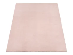 the carpet Alfombra pelo corto lavable antideslizante - Rosa - 240 x 340 cm - RELAX Rosa palo