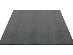Clearance the carpet Alfombra pelo corto lavable antideslizante - Antracita - 80 x 300 cm - RELAX Gris antracita