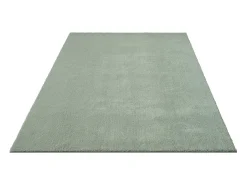 Online the carpet Alfombra pelo corto lavable antideslizante - Verde - 160 x 220 cm - RELAX Verde claro
