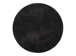 the carpet Alfombra pelo corto lavable antideslizante - - 120 cm Redondo - RELAX Negro Outlet