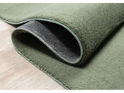 the carpet Alfombra pelo corto lavable antideslizante - Bosque - 120 x 160 cm - RELAX Verde
