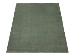 the carpet Alfombra pelo corto lavable antideslizante - Bosque - 120 x 160 cm - RELAX Verde