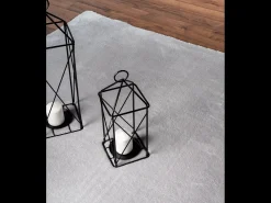 New the carpet Alfombra pelo corto lavable antideslizante - - 200 cm Redondo - RELAX Gris