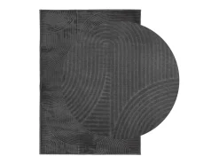 Hot Alfombra pelo corto look escandinavo IZA antracita 160x230 cm ES42067 Gris antracita