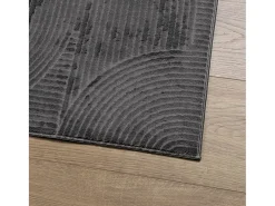 New Alfombra pelo corto look escandinavo IZA antracita 100x200 cm ES15361 Gris antracita