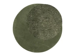 Alfombra pelo corto suave lavable HUARTE bosque Ø 80 cm ES64134 Verde