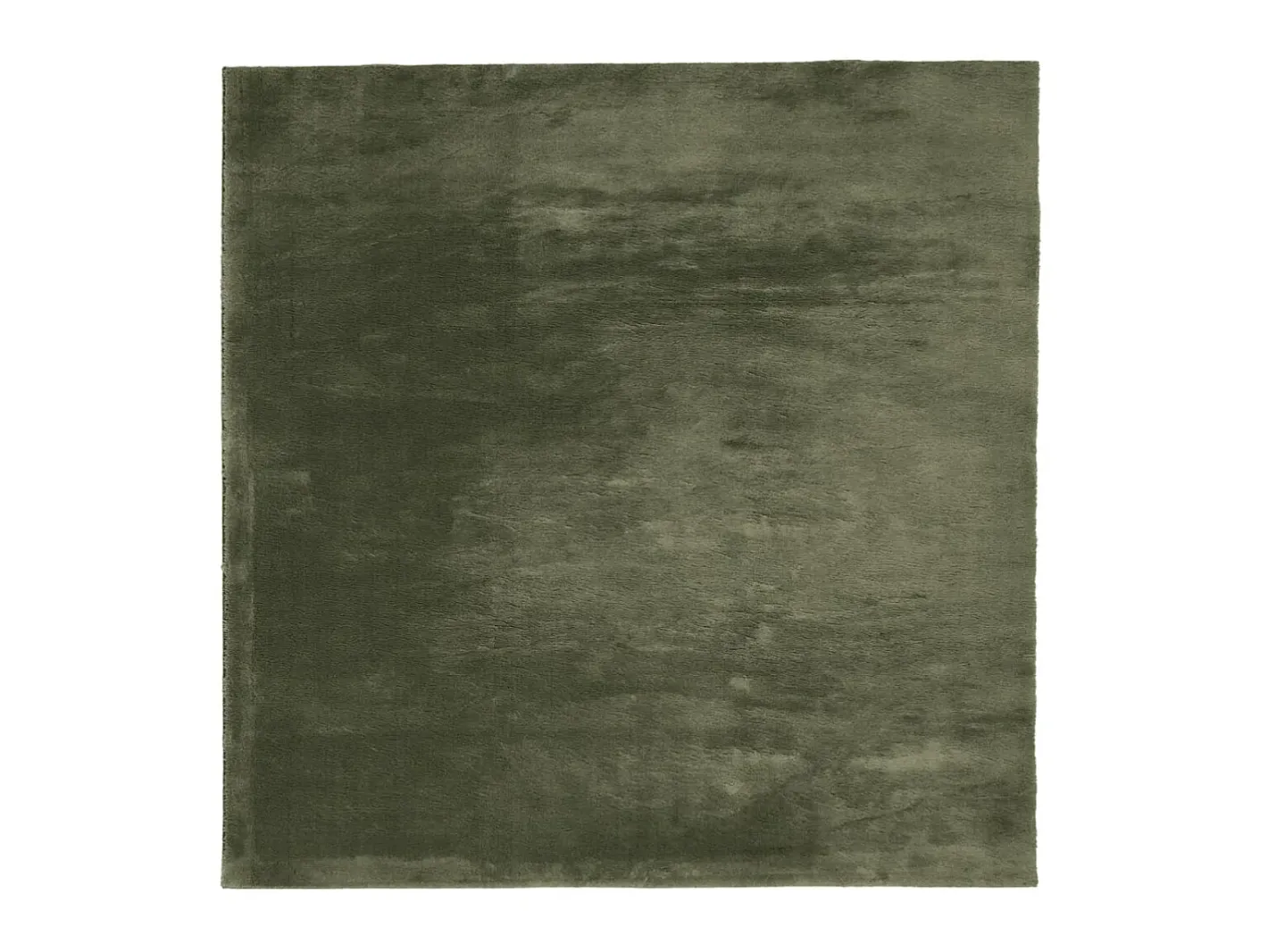Alfombra pelo corto suave lavable HUARTE bosque 120x120cm ES90246 Verde New