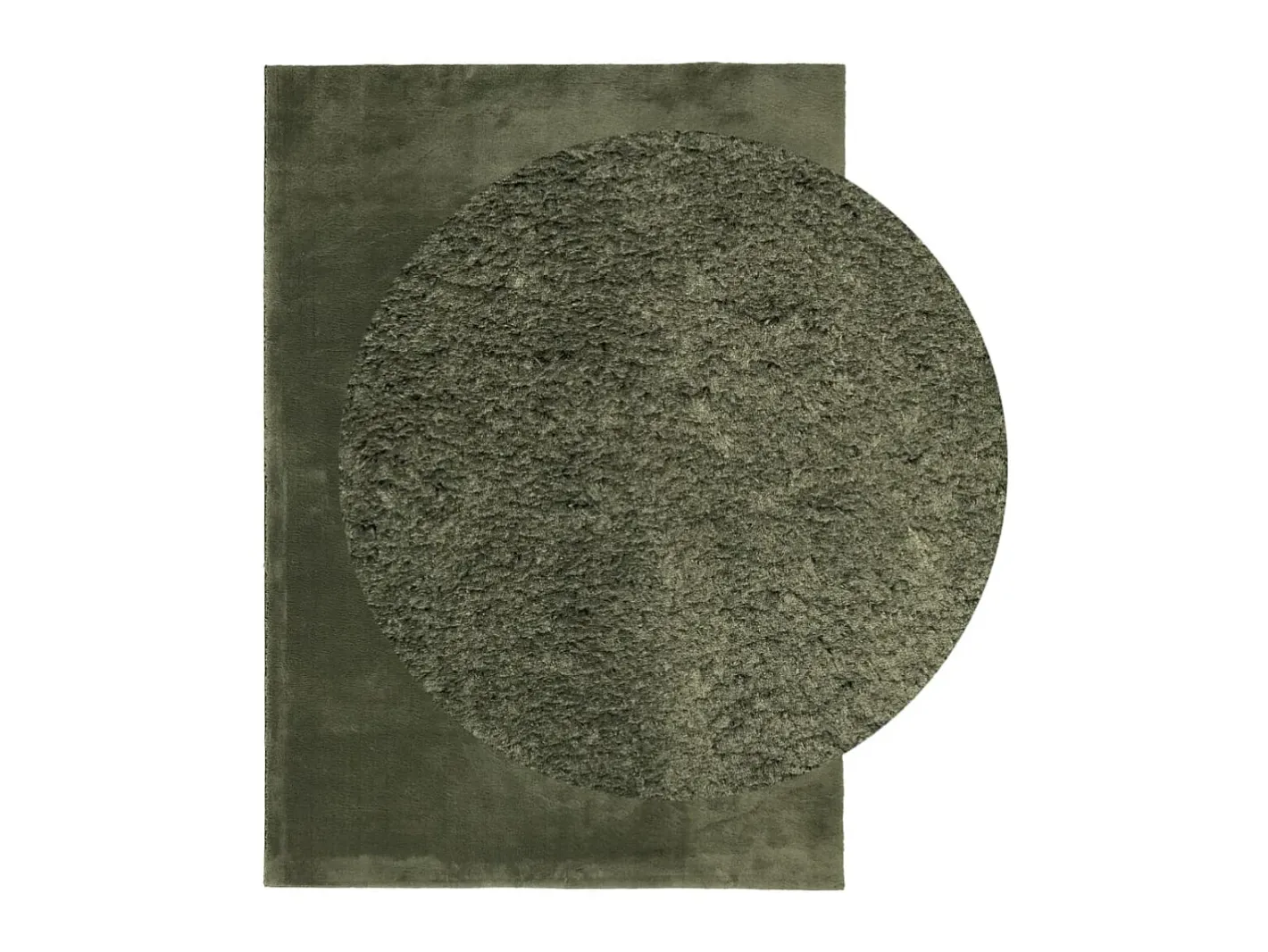 Alfombra De Salón-Alfombra pelo corto suave lavable HUARTE bosque 200x280cm ES88012 Verde