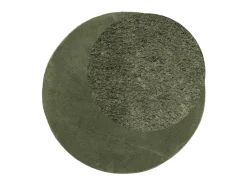 Alfombra De Salón|Alfombra Redonda-Alfombra pelo corto suave lavable HUARTE bosque Ø 100 cm ES91361 Verde