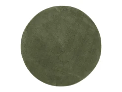 Alfombra De Salón|Alfombra Redonda-Alfombra pelo corto suave lavable HUARTE bosque Ø 100 cm ES91361 Verde
