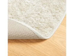 Online Clicnbuy Alfombra pelo largo aspecto brillante ISTAN Ø 160 cm Crema