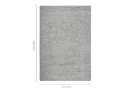 Alfombra peluda antideslizante 120x170 cm ES77523 Gris claro Clearance