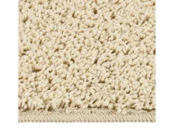 Alfombra De Salón-Alfombra peluda antideslizante color 200x290 cm ES47815 Crema