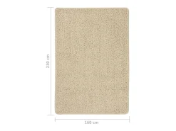Sale Clicnbuy Alfombra peluda antideslizante color 160x230 cm Crema