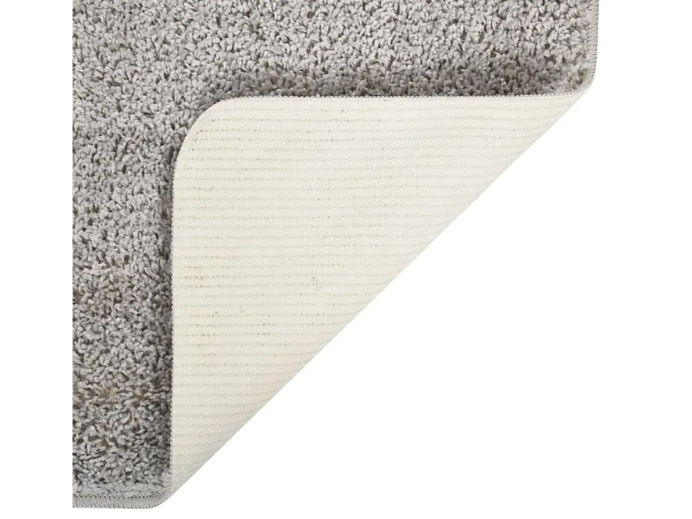 Clicnbuy Alfombra peluda antideslizante claro 140x200 cm Gris New
