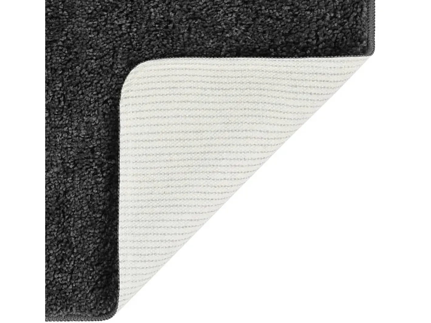 Clicnbuy Alfombra De Salón-Alfombra peluda antideslizante oscuro 200x290 cm Gris