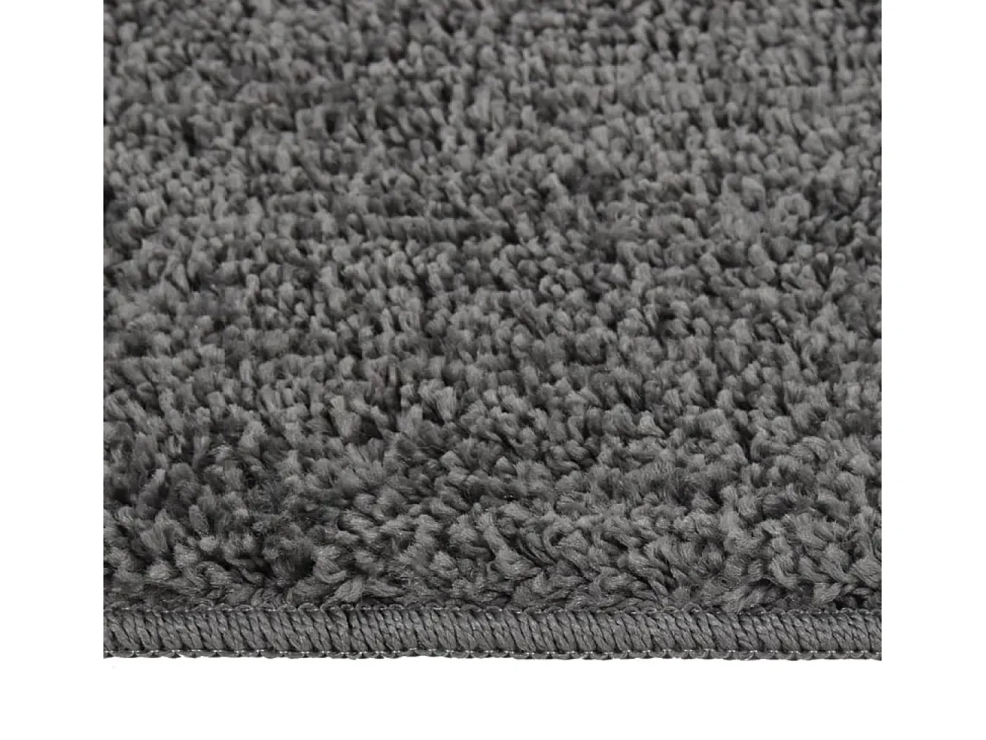 Clicnbuy Alfombra De Salón-Alfombra peluda antideslizante oscuro 200x290 cm Gris
