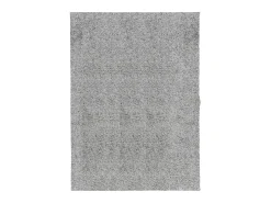 Alfombra De Salón-Alfombra peluda de pelo largo moderna PAMPLONA 140x200 cm ES53138 Gris