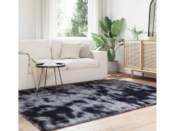 Outlet Alfombra peluda NAVARRA oscuro 160x230 cm Gris
